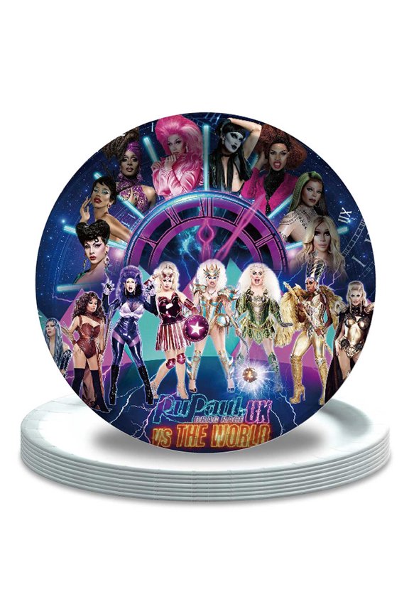 Rupaul Paper Plates Birthday Decorations Party Supplies Tableware Disposable Dinnerware