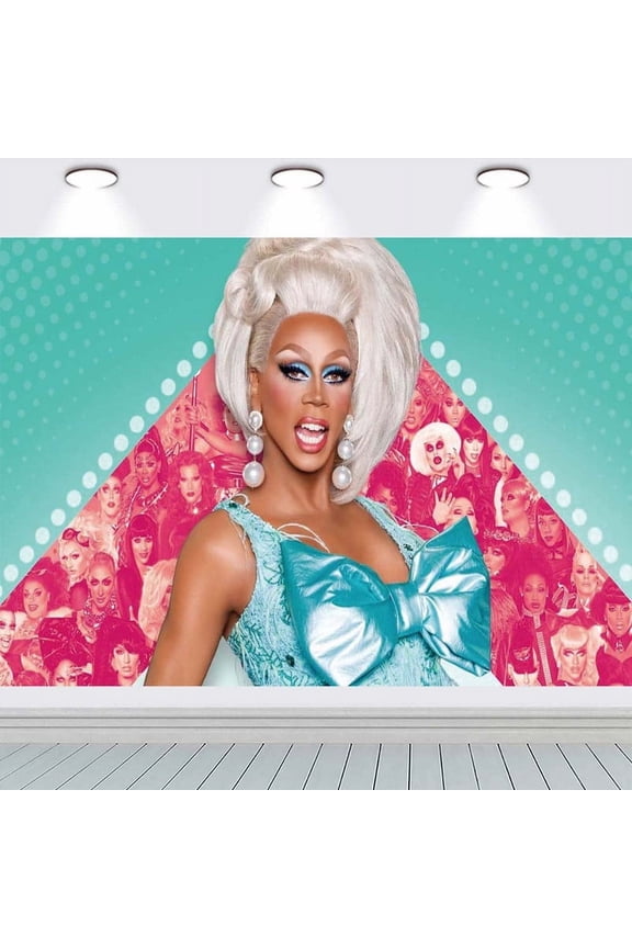 Rupaul Party Supplies Backdrop Banner Poster Birthday Decorations Background for Photography Taspestry