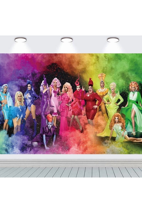 Rupaul Party Supplies Taspestry Poster Banner Backdrop Background Wall Decor