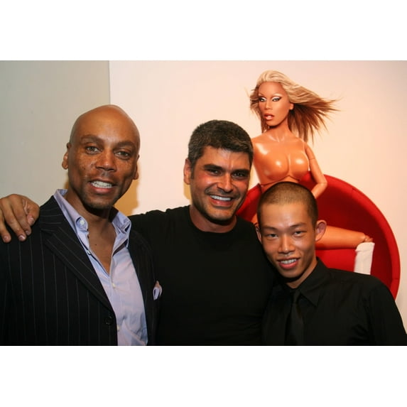 Rupaul, Photographer Mike Ruiz And Doll Designer Jason Wu Inside For Integrity Toys Rupaul Fashion Doll Launch Party, Arcadia Fine Arts Gallery In Downtown Soho, Manhattan, New York, Ny, Thursday,