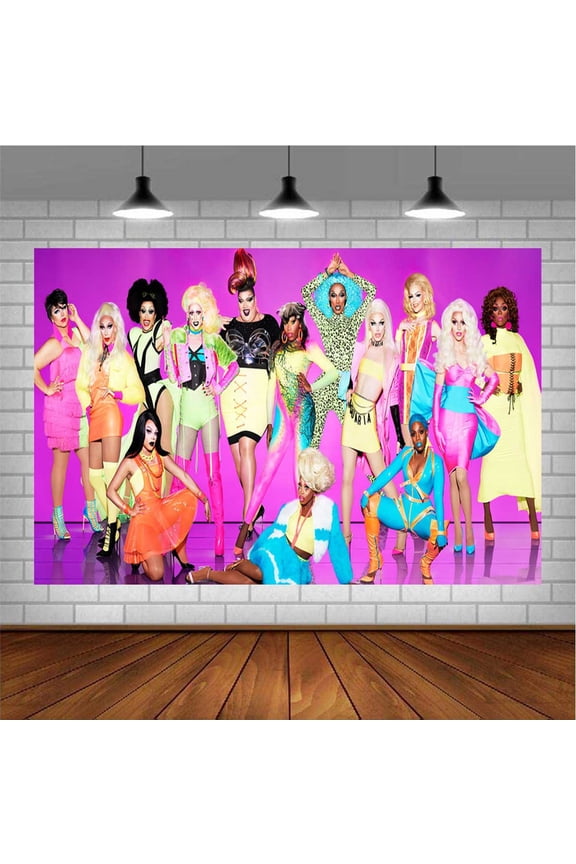 Rupaul Banner Poster Wall Decor Birthday Backdrop Background Party Supplies Taspestry