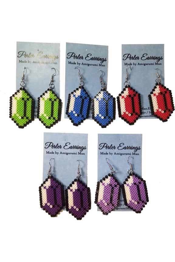 Rupee Earrings - Stainless Steel Ear Loops[r470]