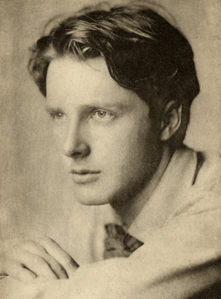 Rupert Brooke1887-1915 English PoetEngraved By Emery Walker From A Photograph By Sherril Schell1877-1964 Canvas Art - Ken Welsh Design Pics (24 x 34)