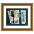 thumbnail image 1 of Rupert D. Turnbull 14x12 Gold Ornate Wood Frame and Double Matted Museum Art Print Titled - Untitled (1938), 1 of 4