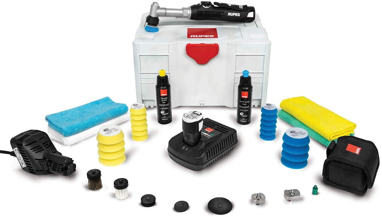 Rupes Bigfoot Nano with iBrid Technology Long Neck Polisher Box Kit