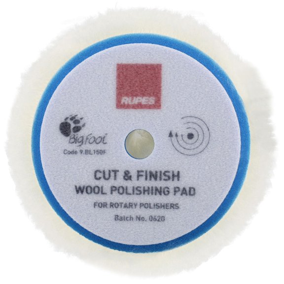 Rupes Cut & Finish Wool rotary pads for 125mm backing pad Professional-Grade Polishing Performance