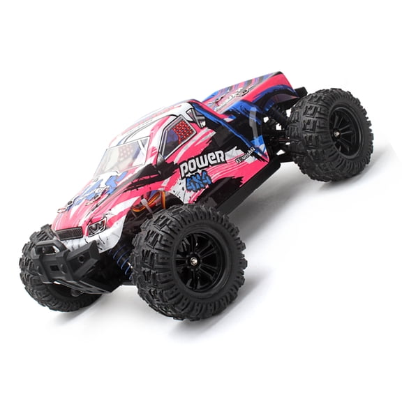 Rupoun 1:18 RC Car All Terrain 4WD Off-Road Remote Control Crawler Truck 2.4GHz 35KM/H High Speed Racing Vehicle (9.84 inches / 25 cm) - Pink