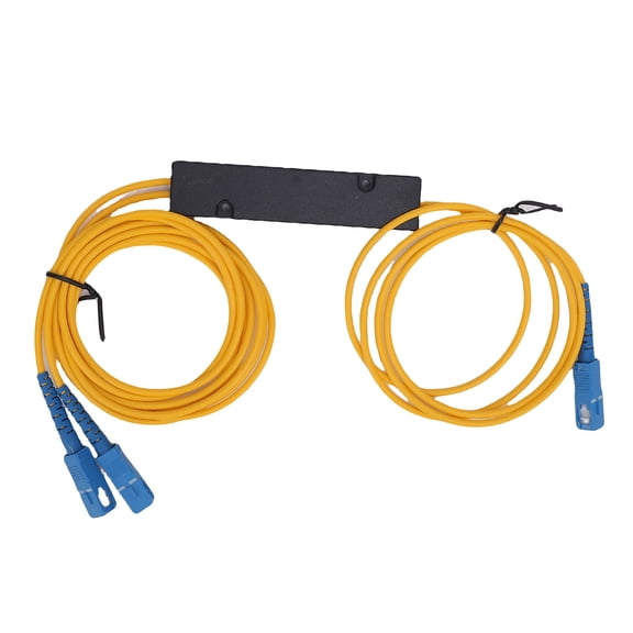 Rupoun 1 to 2 Optical Fiber Single Mode G657A1 Splitter Cable SC UPC 1M (3.28 ft / 1 m) Telecommunication Grade Network Extension Cord Reliable High Speed Connection 1310-1550nm Wavelength