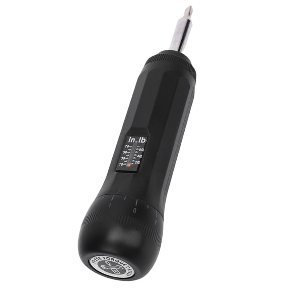 Rupoun 1/4 Inch Hex Drive Preset Torsion Screwdriver Kit with 10 S2 Bits, 10-70 in-lb / 1.1-7.9 N-m Adjustable Torque Wrench Tool Set for Precise Maintenance and Repair Projects