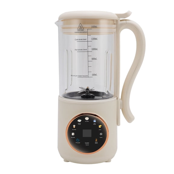 Rupoun 1.4L / 47.3 oz Nut Milk Maker Machine Multifunctional Soy Milk Maker Juicer with Timing Automatic Cleaning Insulation Function 600W US Plug 110V