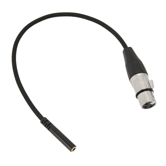 Rupoun 1/8 Inch to XLR Female Cable Balanced 3.5mm (11.8 inches / 30 cm) Stereo Mini Jack to XLR Female Adapter Cable for Microphone Sound Systems and Audio Recording