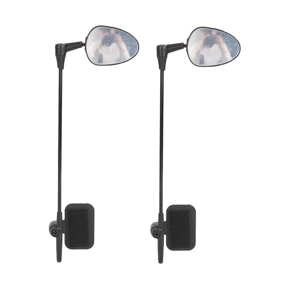 Rupoun 1 Pair Bicycle Helmet Rearview Mirror 360 Degree Adjustable Bike Cycling Rear View Wide Angle Mirror Riding Accessories Universal Fit Helmet Attachment (9.84 inches / 25 cm length)