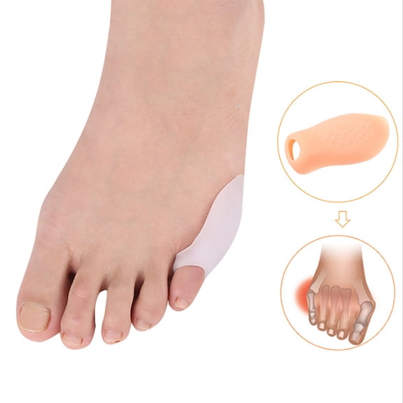 Rupoun 1 Pair Little Toe Straightener Separator Pinky Toe Protectors Bunion Corrector Pad Pain Relief for Men and Women, 1.97 inches / 5.0 cm
