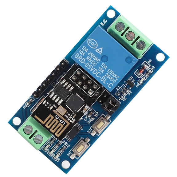 Rupoun 1-Way WiFi Relay Module for Android Mobile Phone APP Wireless Remote Control Switch 5V ESP8266 Smart Home Automation Electrical System Relay Component