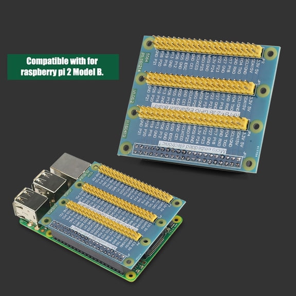 Rupoun 1 to 3 Port GPIO Expansion Board 40-Pin Module Adapter for Raspberry Pi 2 Model B, 4.72 inches / 12 cm