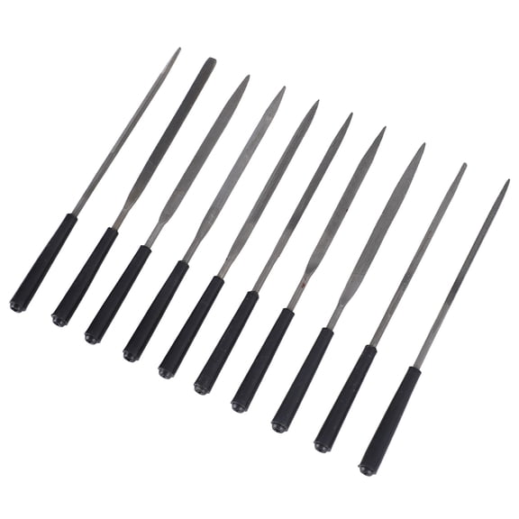 Rupoun 10 Pcs Guitar Files Kit Multi Purpose Metal Nut Fret Needle File Luthier Musician Repair Tool 9.06 inches / 23 cm