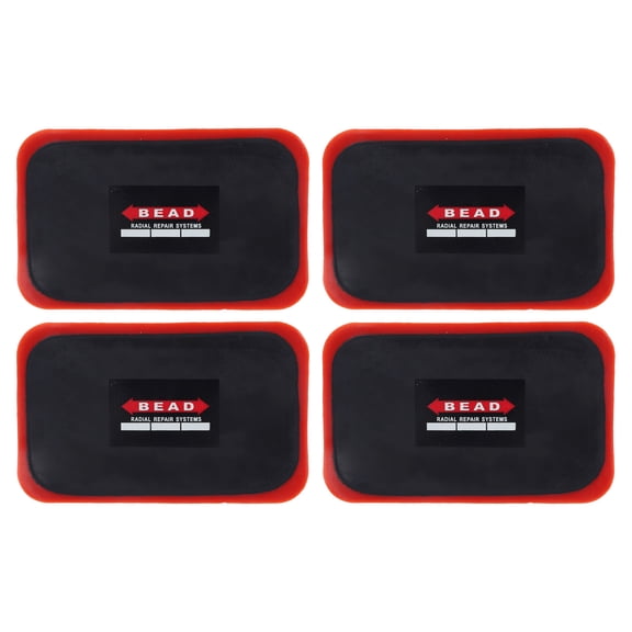 Rupoun 10-Piece Rubber Thickened Bicycle Tire Patch Kit 80x130mm Strong Adhesive Tube Puncture Repair Set for Mountain Road Commuter Bikes Motorcycles