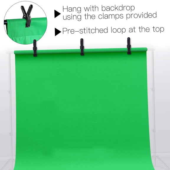Rupoun 10 x 12 ft / 3 x 3.6m Professional Photography Background Screen Portrait Backdrop Studio Props, Green