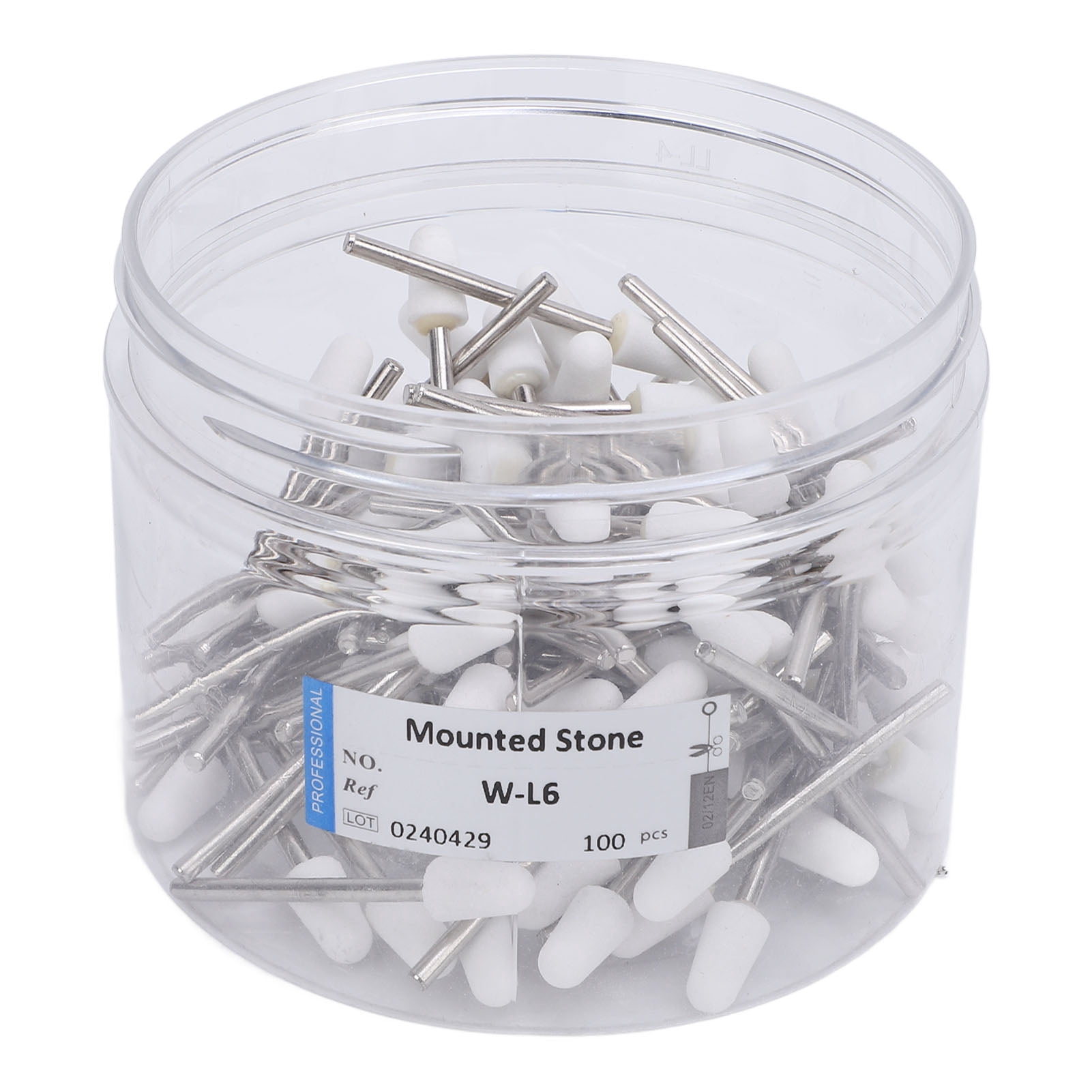 Rupoun 100 Pcs Quartz Tungsten Steel Nail Drill Bits Set, Professional Electric File Replacements for Manicure Machine, Cuticle Remover & Acrylic Gel Prep Kit, Multi Functional Rotating Tools