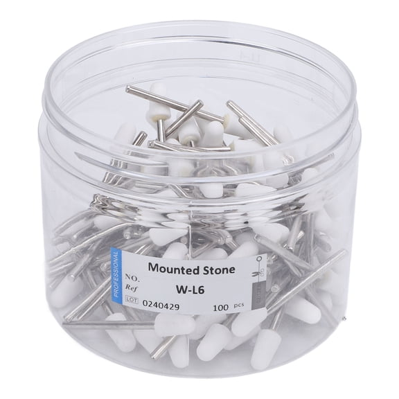 Rupoun 100 Pcs Quartz Tungsten Steel Nail Drill Bits Set, Professional Electric File Replacements for Manicure Machine, Cuticle Remover & Acrylic Gel Prep Kit, Multi Functional Rotating Tools