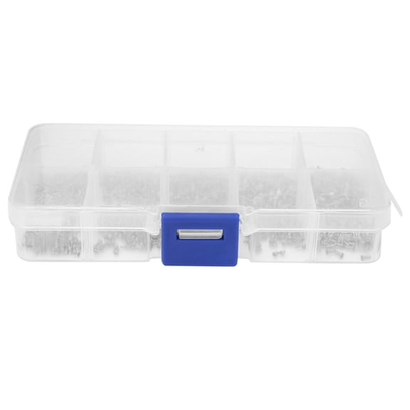Rupoun 1000pcs Stainless Steel Cross Countersunk Head Self Tapping Screws Kit, Assorted Sizes M1-M1.7, 5.12 inches / 13.0 cm