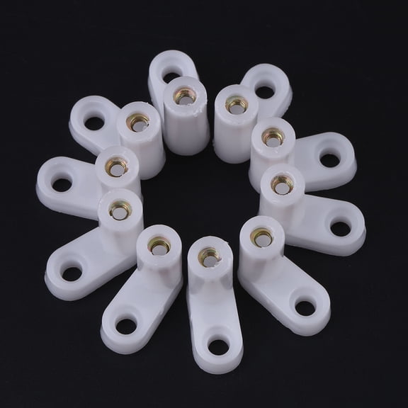 Rupoun 100pcs 0.67 Inches / 2 cm L Type PCB Mounting Feet with Screws for Classic Arcade Gaming Board