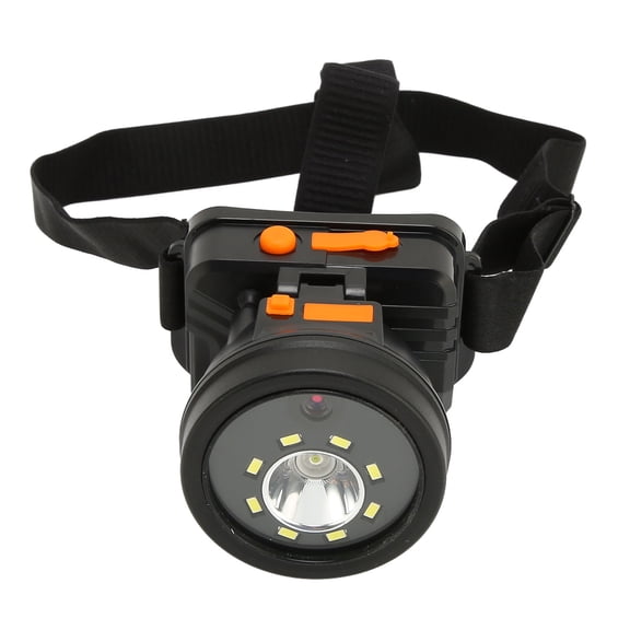 Rupoun 1080P Adjustable HD Headlamp Camera with Flashlight, IPX4 Waterproof Rechargeable Hands Free Head Mounted Action Camcorder for Outdoor Night Riding and Camping, 10 inches / 25.4 cm Strap