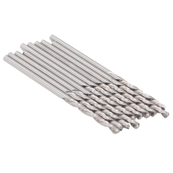 Rupoun 10Pcs Twist Drill Bit Set Small Straight Shank Pearl Drilling Machine Tools Hardware 1.75mm (0.068 Inches) High Speed Steel Accessory
