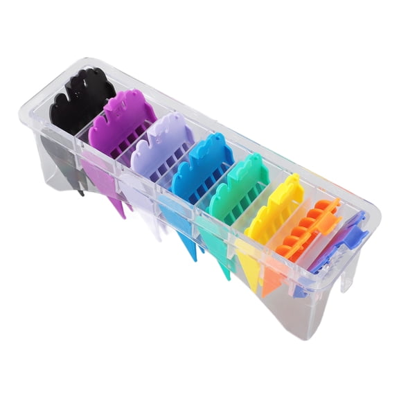 Rupoun 10pcs Hair Clippers Guide Combs Various Length Multi Colors Hair Trimmer Guard Sets for Salon Barber (8.66 inches / 22 cm)