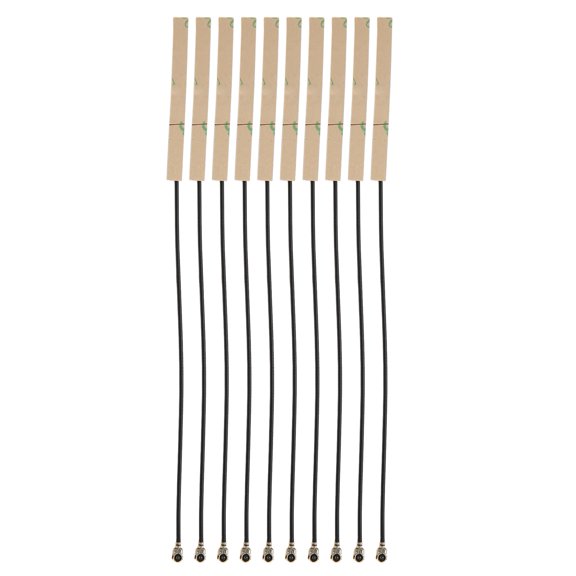 Rupoun 10pcs Internal Antenna 2.4G FPC Soft Board 3dBi Built in Aerial for Wireless Monitoring BT Module First Generation IPEX Head Signal Tool