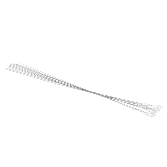 Rupoun 10pcs Twisted Beading Needles Collapsible Eye Flexible Stainless Steel Threading Needle for DIY Bracelet Necklace 3.1 inches / 8 cm