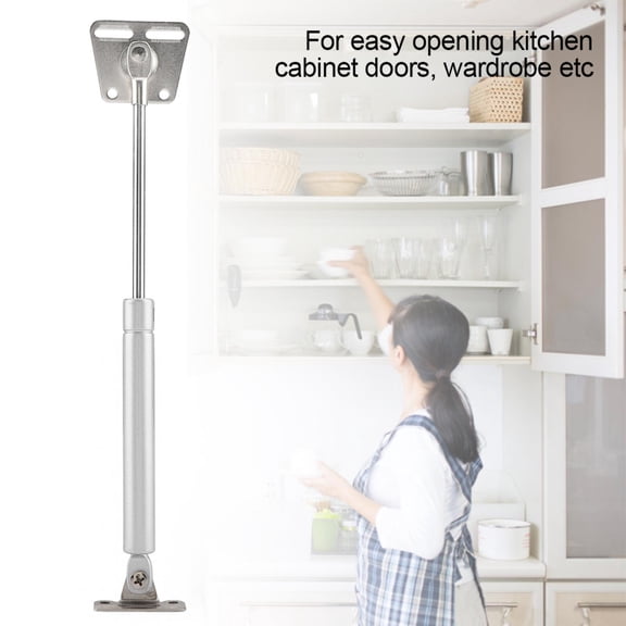 Rupoun 11.3 In / 28.8 cm Zinc Alloy Heavy Duty Gas Strut Lid Support, Cabinet Door Lift Pneumatic Spring Hinge Set with Screws for Kitchen Cupboard