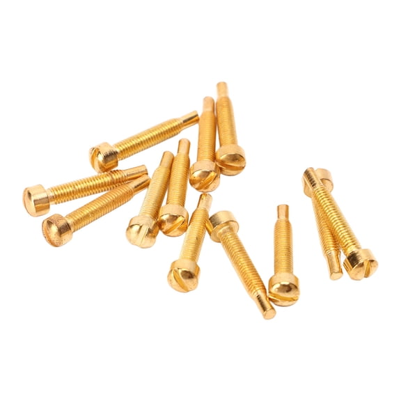 Rupoun 12Pcs Guitar Neck Mounting Screws Humbucker Pickup Accessories Bass Parts Hardware Gold [cite: 22]