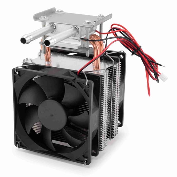Rupoun 12V 108W Semiconductor Cooling System Water Cooling Module for Mini Fish Tank, Computer CPU Water Circulating and Small Space Air Cooling Dehumidifier, Low Noise, 3.94 x 5.51 x 7.09 Inches