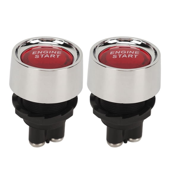 Rupoun 12V 50A Engine Start Ignition Switch Universal Push Button Starter Switch Replacements for Cars RVs Yachts Boats Racing Cars Trucks Red 4.72 inches / 12 cm
