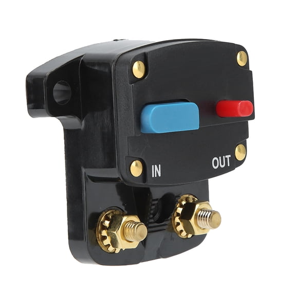 Rupoun 12V Automotive Resettable Circuit Breaker 250A Shell Audio Protector, 150A Inline Fuse Block Audio Video Overload Protection for Car Marine Boat Audio System (9x8x5 inches / 22.8x20.3x12.7 cm)