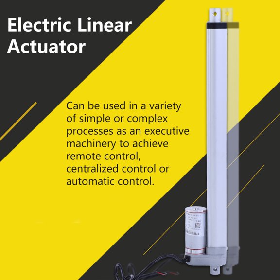 Rupoun 12V Force 1500N Stroke 350mm / 13.78 inches Linear Actuator Lift Electric Motor Bracket