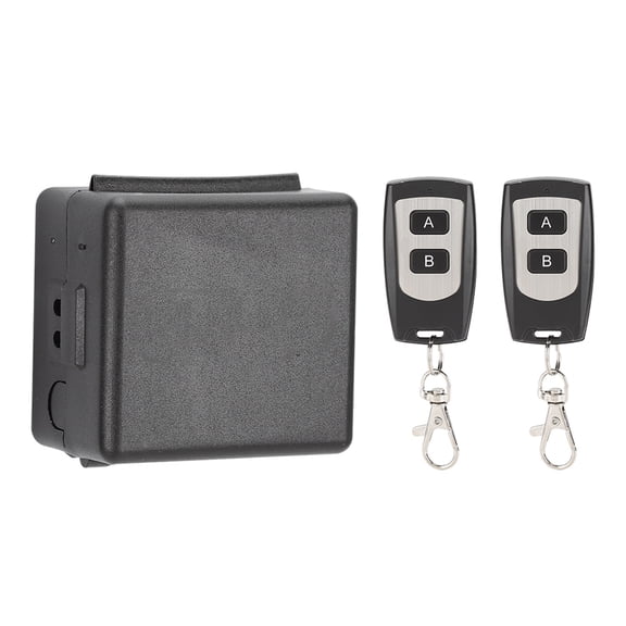 Rupoun 12V Single Channel Remote Control Switch Transmitter Receiver Set Waterproof 2 Button Security System