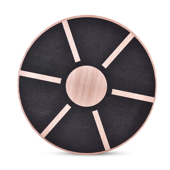 Rupoun 15.5" Wooden Wobble Balance Board AntiSlip, 360 Rotation, Fitness & Rehab Training