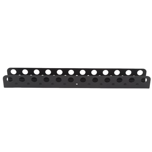 Rupoun 15.7-Inch Carbon Steel Wall Mount Hand Tool Organizer Rack Heavy Duty Floating Storage Shelf for Screwdrivers and Pliers Space Saving Garage Accessory Black