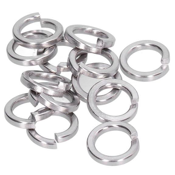 Rupoun 150Pcs Spring Lock Washers Split Square Section Assortment A2 Marine Grade Stainless Steel Fastener Hardware M3 Size (0.118 inches / 3 mm) For Automotive Engineering And DIY Jobs