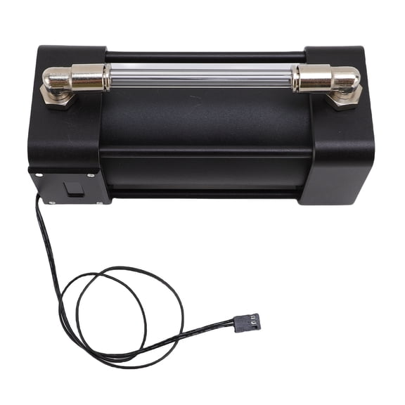 Rupoun 167mm / 6.57 inches Computer Water Tank with External Observation Window BL WDX G4 G1/4 Thread LCD Temperature Display Computer Water Cooling Reservoir High Capacity Clear Acrylic Pump