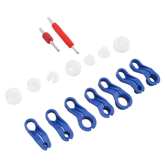 Rupoun 16pcs Fuel Line Removal Tool Oil Cooler Line Quick Disconnect Kit Universal Auto Repair Tools For AC And Transmission Pipe Separation Maintenance Set
