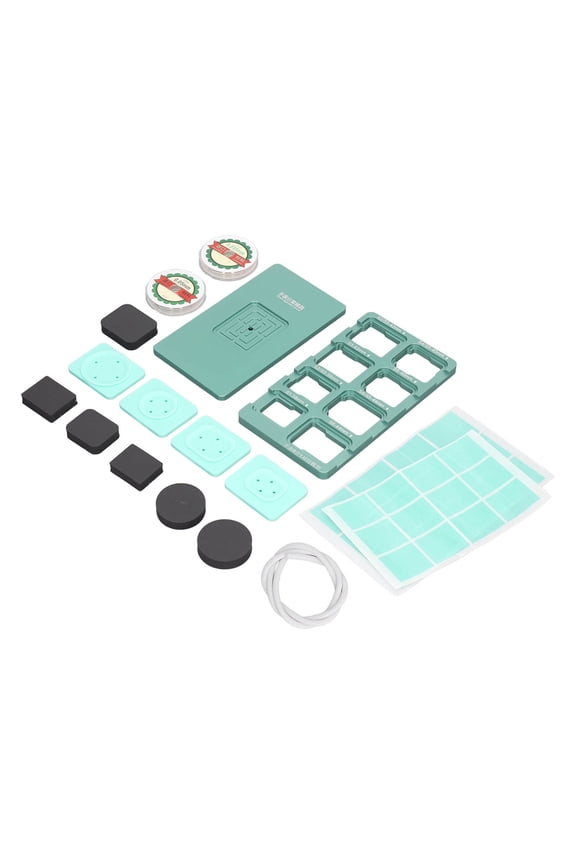 17-Piece Watch Repair Tool Kit, Screen Separation Mould and Cutting Line Set for iOS Watch S1-S6, Aluminum Base (6.69 inches / 17 cm)