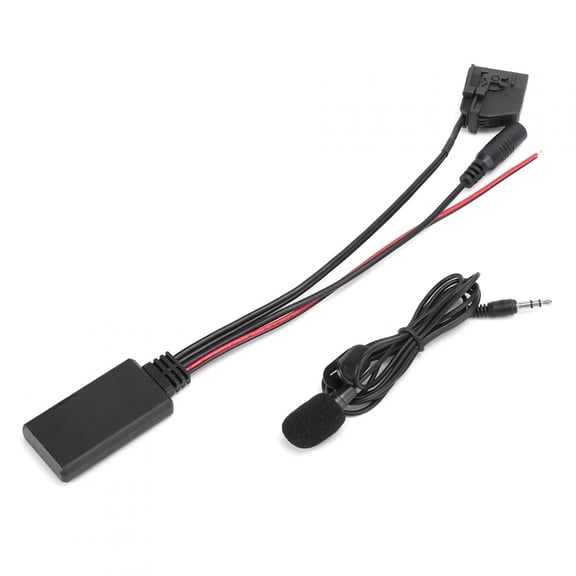 Rupoun 18Pin MFD2 RNS2 Bluetooth Adapter Radio Wireless Aux Cable Fit for Seat Altea Leon Toledo Car Electronics Accessories Replacement Parts, Length 59.1 inches / 150 cm, Black Color Edition