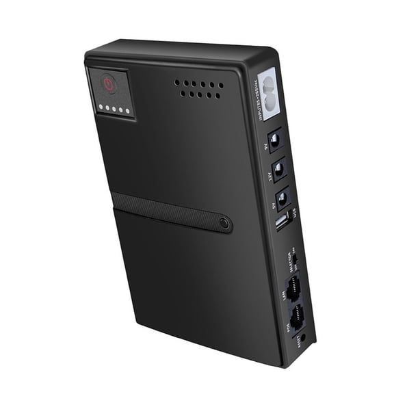 Rupoun 18W Uninterruptible Power Supply 15V 24V POE DC UPS Battery Backup for Camera Router Optical Modem, EU Plug (7.48 in / 19 cm)