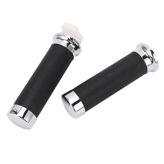 Rupoun 1Pair Motorcycle Handle Grip Ergonomic Slip Resistant Throttle Handle Replacement For Shadow 400 750 VT600 VT750