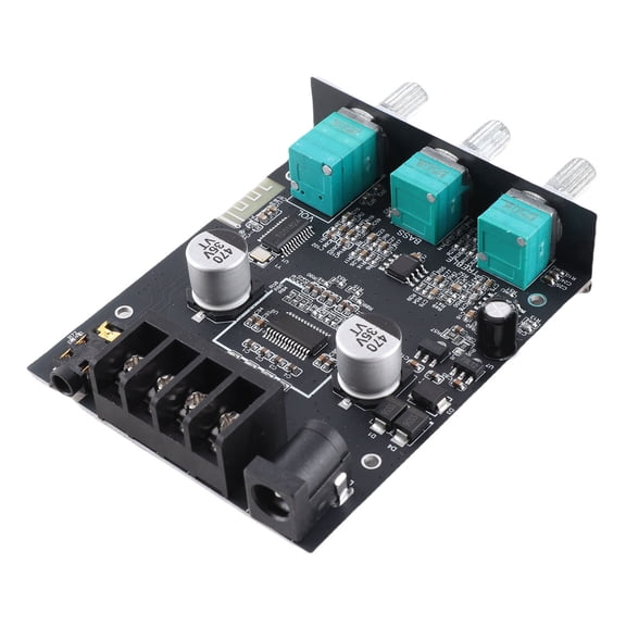 Rupoun 2.0 Stereo Bluetooth Power Amplifier Board Digital HIFI Amp Module High Low Freq 50W+50W (3.5 inches / 8.9 cm)