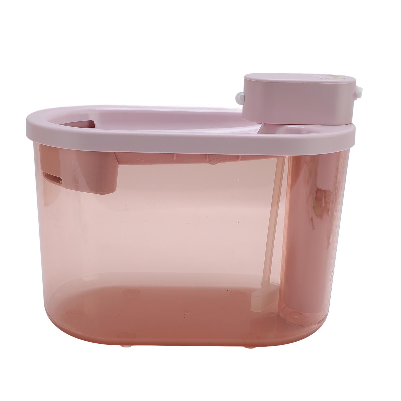 Rupoun 2.2L Automatic Cat Water Fountain Cordless Pet Drinking Dispenser Built-in 2200mAh Rechargeable Battery Quiet Circulating Filtration System for Dogs and Cats Pink (9.45 inches / 24 cm)