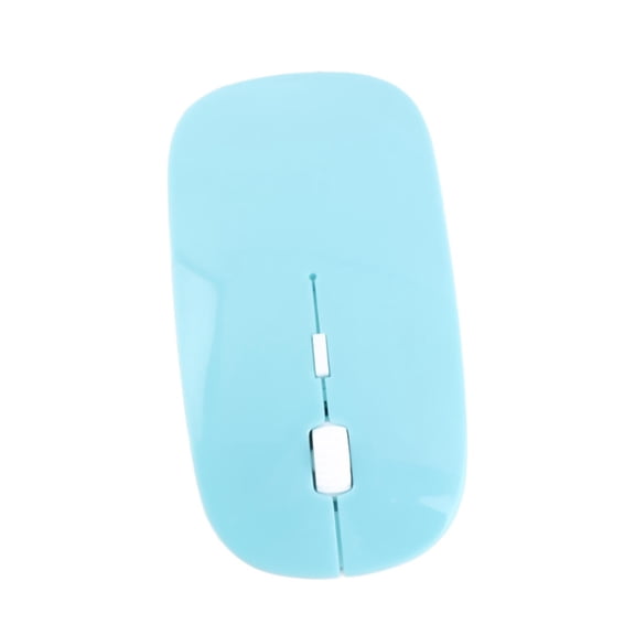 Rupoun 2.4G Wireless Mouse Portable Ultra-thin Mute Mouse 4 Keys Optical 1600DPI for Desktop Computer Laptop Ergonomic PC Accessory 4.53 inches / 11.5 cm Blue